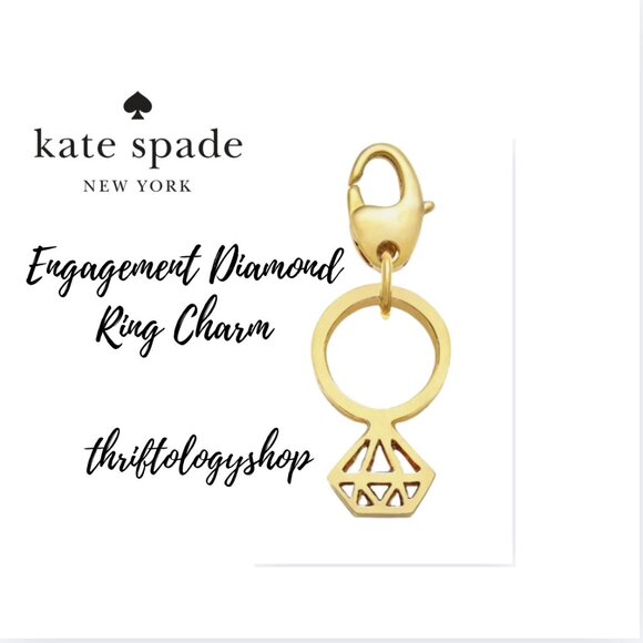 Kate Spade How Charming Sweet Treasures Collection Engagement Diamond Ring Charm
